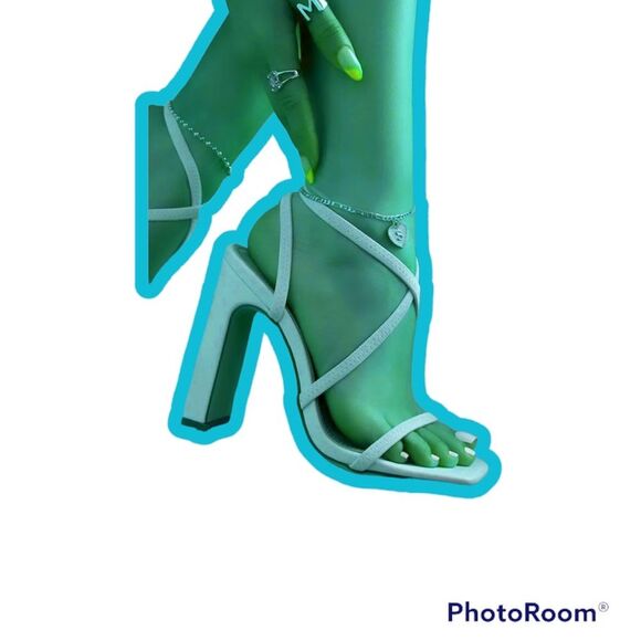 Kayleen By Los Angeles Women's Criss-Cross Elastic Ankle Strap - Picture 9 of 9